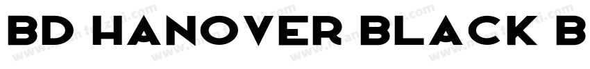 BD Hanover Black Bold字体转换